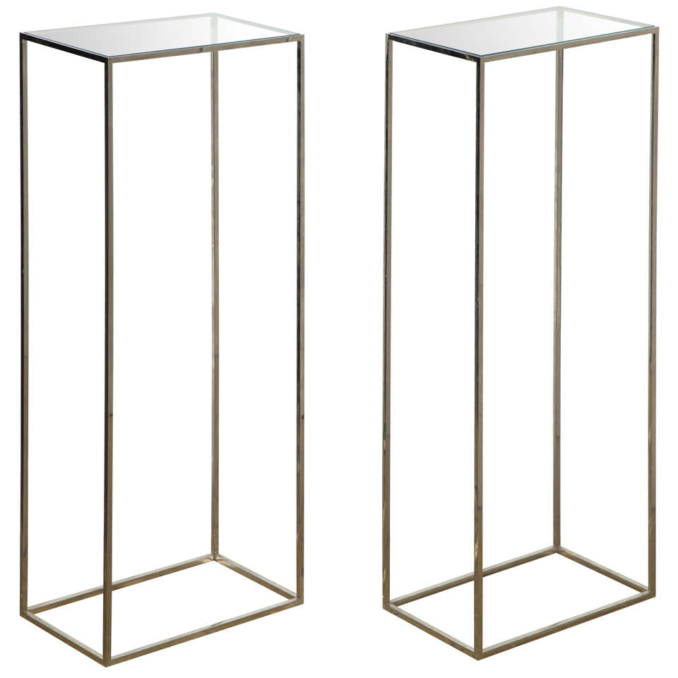 Pair Of Display Pedestals at 1stDibs