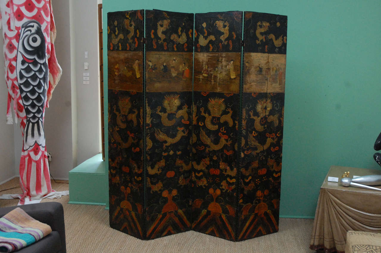 Antique Asian Screen