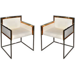 Rare 1970 Jansen pair of Armchairs Vintage Rare 1970 Jansen pair of Armchairs