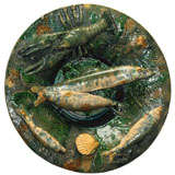 French Palissy platter by Alfred Renoleau