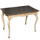 French Writing desk with original paint and hoof feet