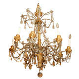 Italian Giltwood Carved Chandlier