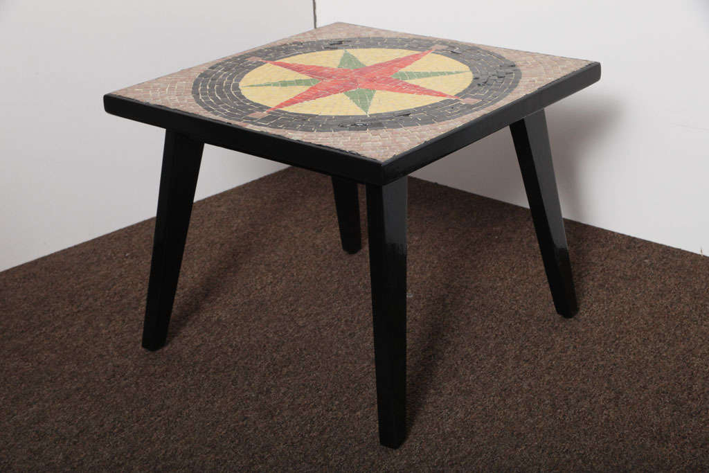 Southern Cross 50's Mosaic Low Accent Table For Sale 2