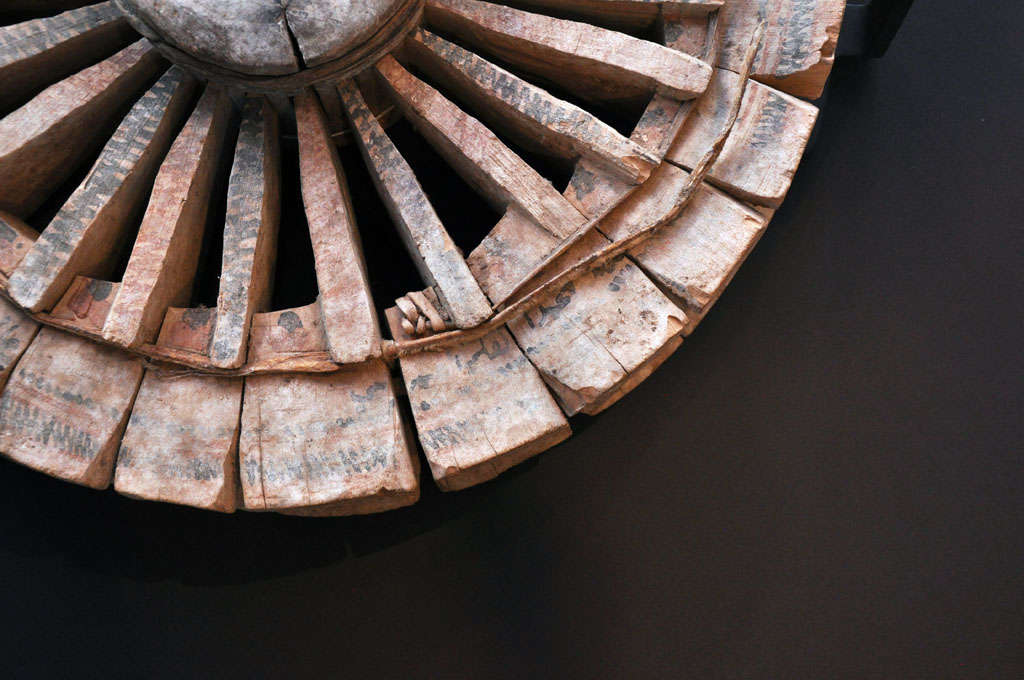 Folk Art wood wheel