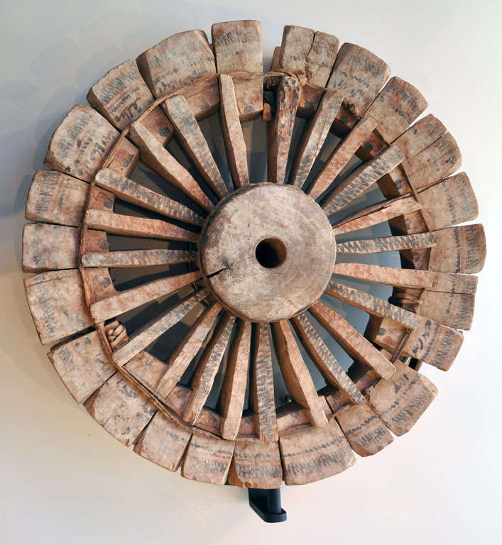 Saudi, Decorative water wheel with custom mount