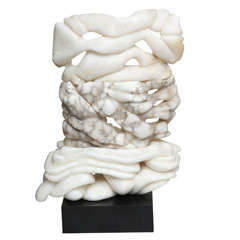 Alabaster Sculpture "Tower I 20" by Freddy Borges Alabaster Sculpture "Tower I 20" by Freddy Borges