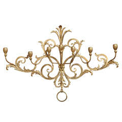Beaux-Arts Gold French Wall Candelabra
