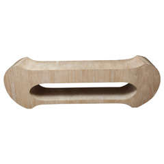 Oak White Wood Modern bench
