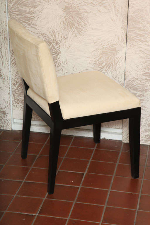 American Set of  Four Modern Ultrasuede Chairs For Sale
