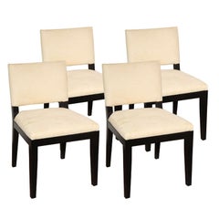 Set of  Four Modern Ultrasuede Chairs