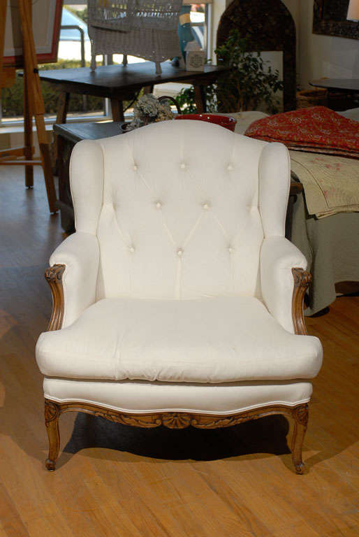 19th Century French WingBacked Arm Chair For Sale 1