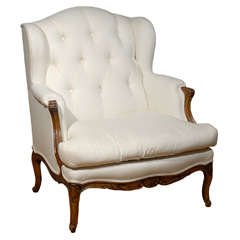 Antique 19th Century French WingBacked Arm Chair