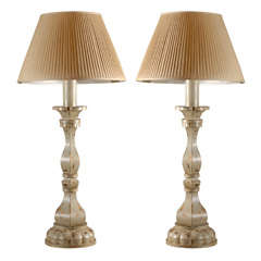 Pair Tole Lamps