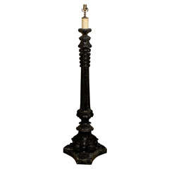 Antique Wooden Floor Lamp