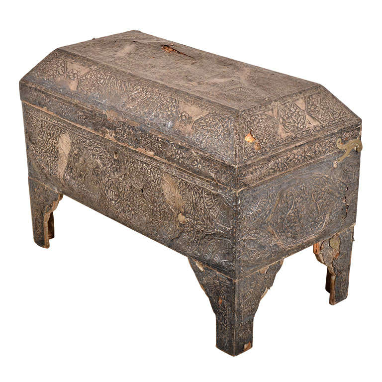 Late 19th Century Repousse Coffer