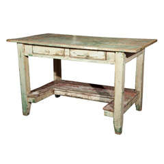Bavarian Painted Pine Work/Writing Table