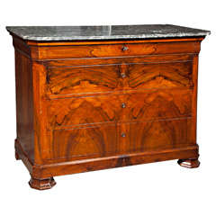French Louis Philippe period Walnut Commode