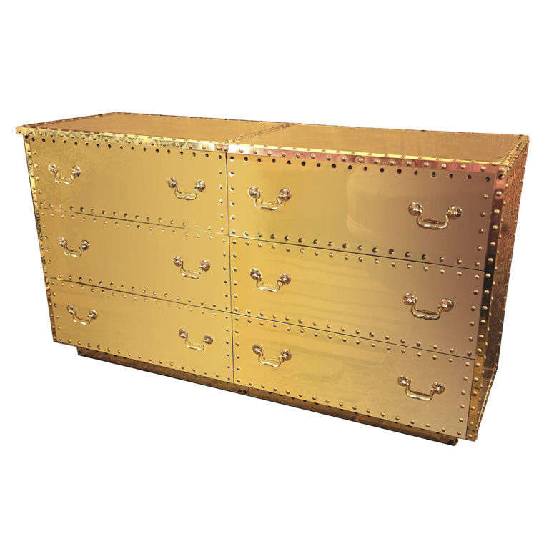 Studded Brass Chest