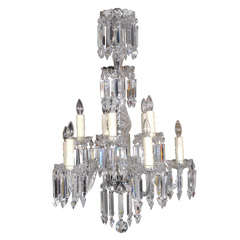 10-Light Spear-Point Crystal Chandelier