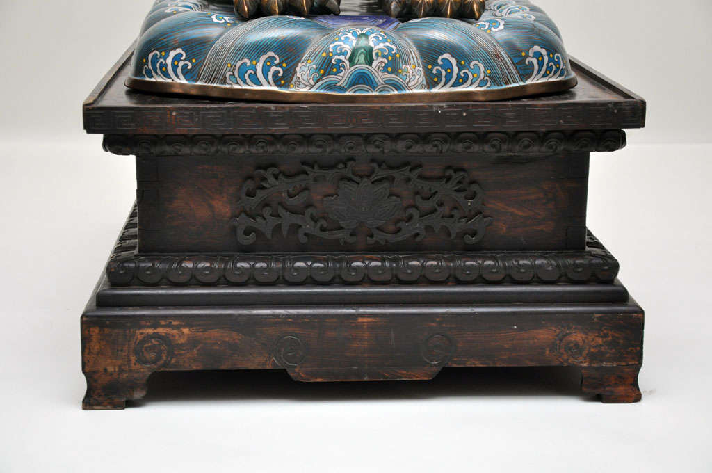 Pair of Palatial Cloisonne Chinese Earthquake Detectors 2