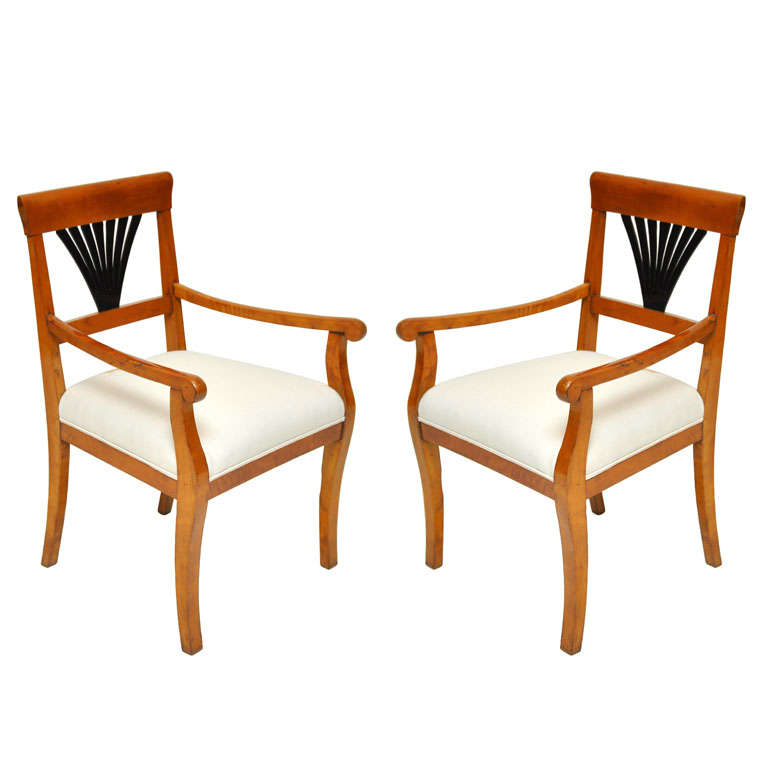 Pair of Biedermeier Armchairs