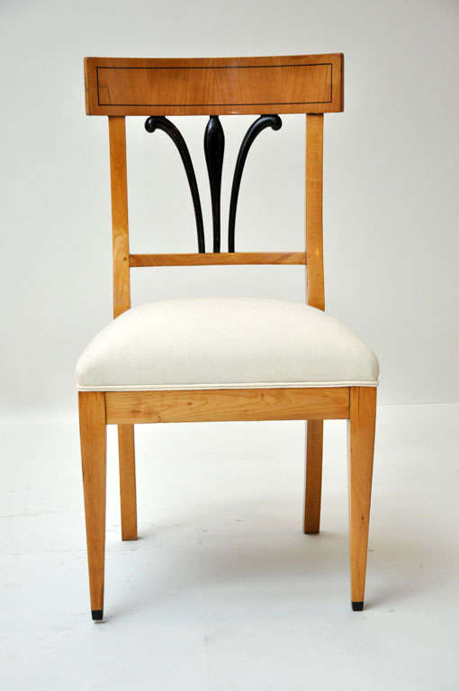 Pair of Biedermeier chairs in the 