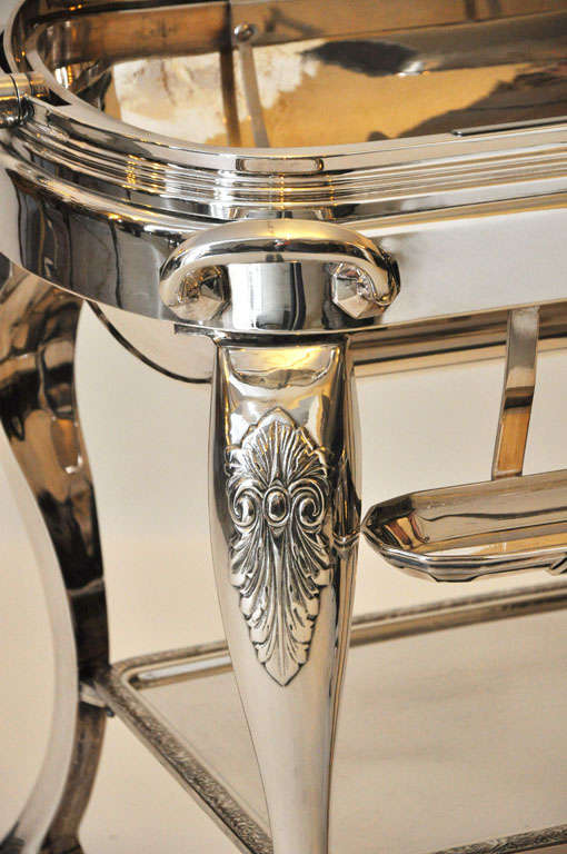 Baroque Silver Plated Meat Trolley