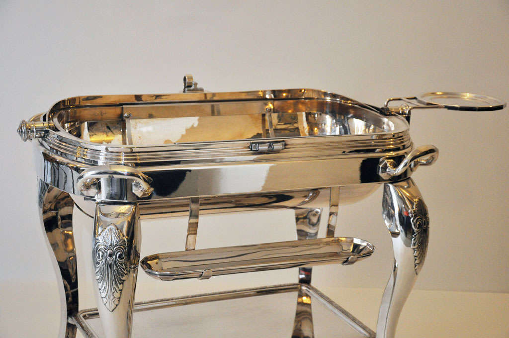French Silver Plated Meat Trolley