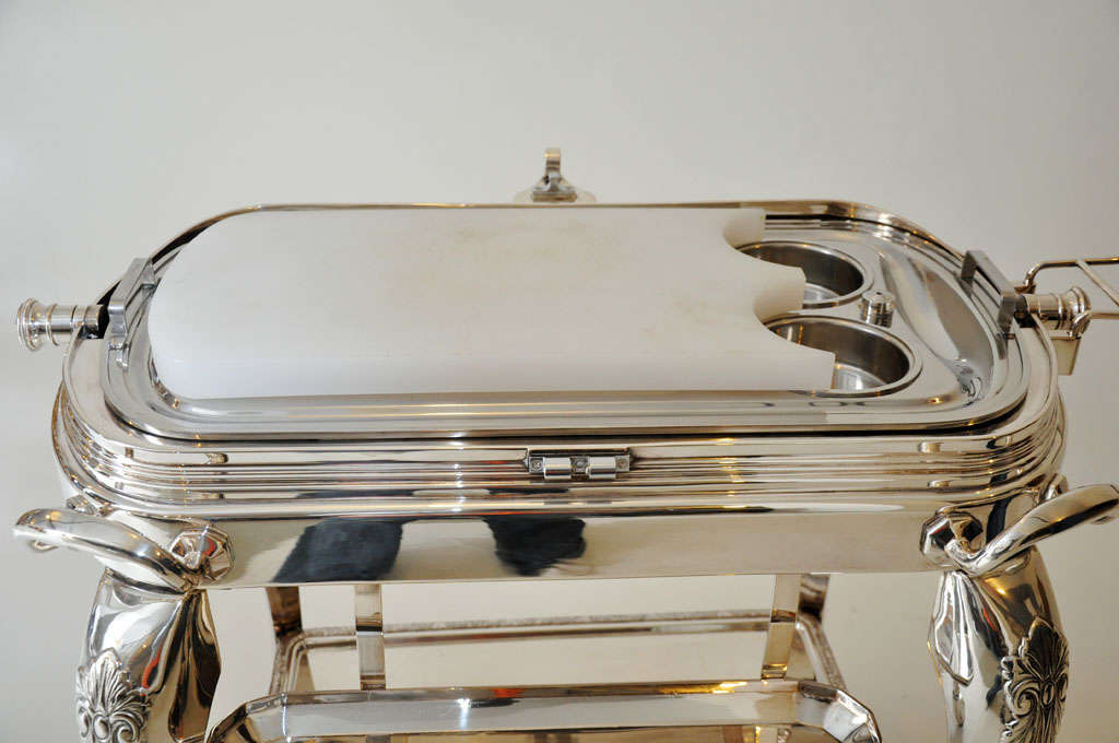Silver Plated Meat Trolley 1