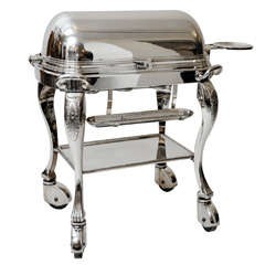 Antique Silver Plated Meat Trolley