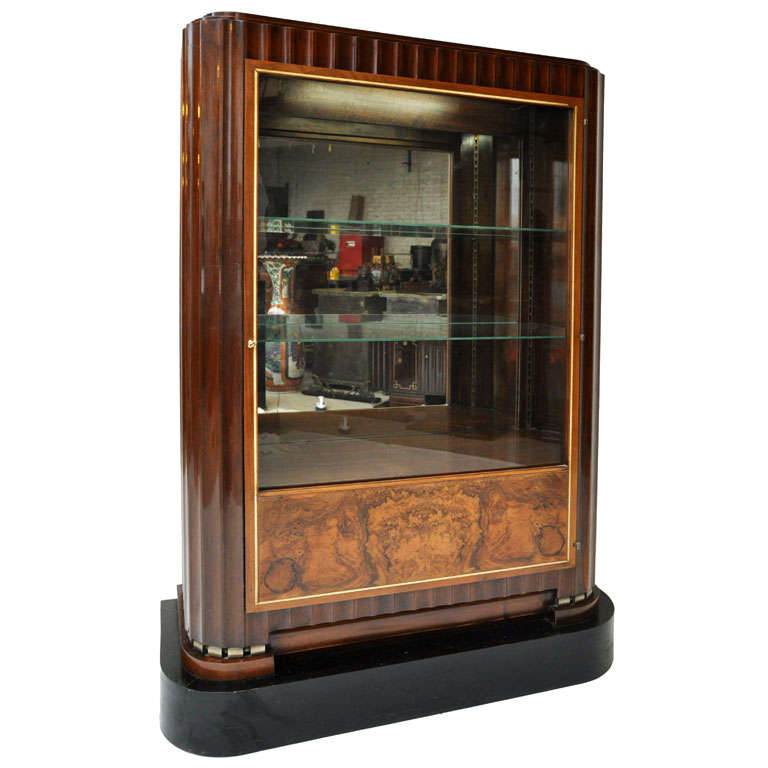 Art Deco Curio Cabinet in the Style of Ruhlmann