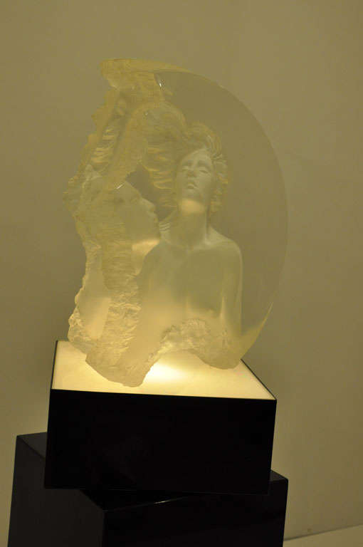 Modern Michael Wilkinson Moonscape II - Aria Acrylic Sculpture