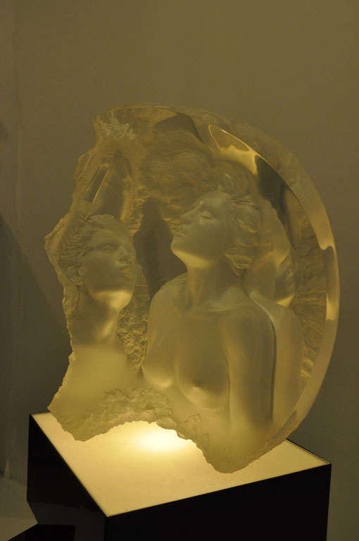 Cast Michael Wilkinson Moonscape II - Aria Acrylic Sculpture
