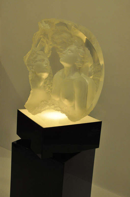 Michael Wilkinson Moonscape II - Aria Acrylic Sculpture In Excellent Condition In Chicago, IL