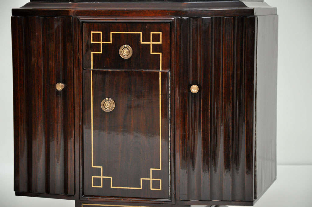 Pair of Art Deco Macassar Cabinets in the style of Ruhlmann