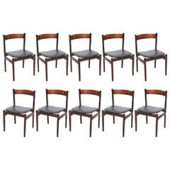 Set of Eight Cassina Dining Chairs