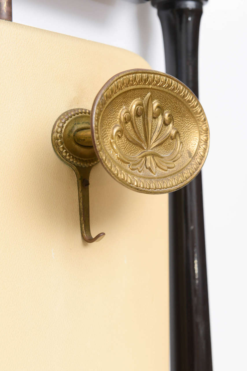 Italian Wall Mounted Hanging Hall Tree Hat Rack For Sale at 1stDibs