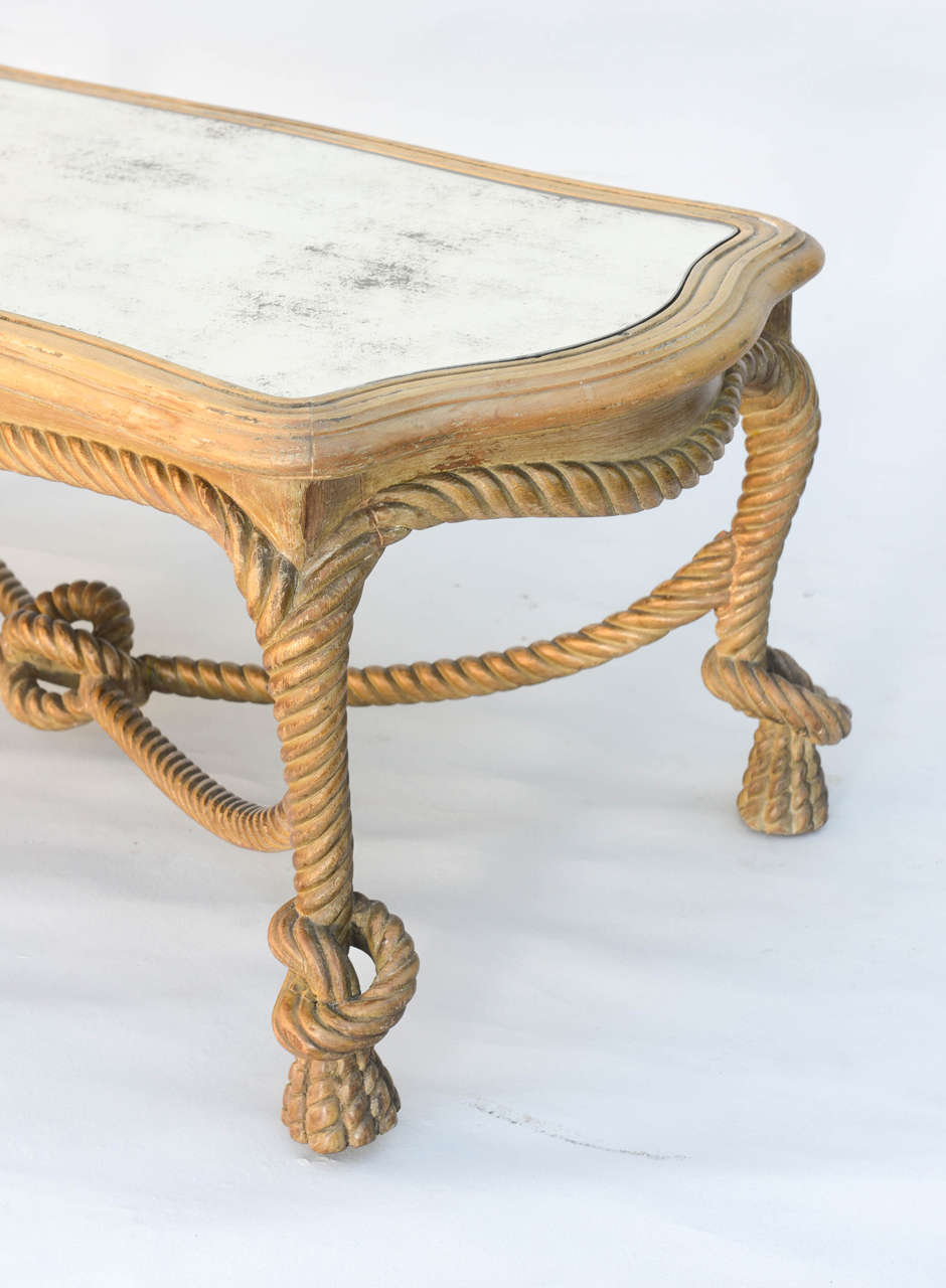 table with rope legs