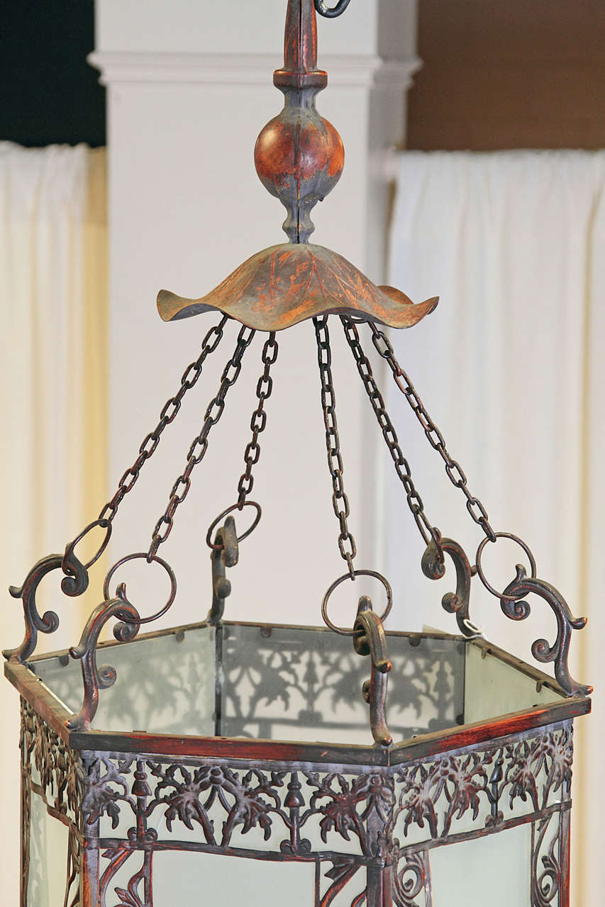 French Hanging Lantern In Good Condition In Dallas, TX