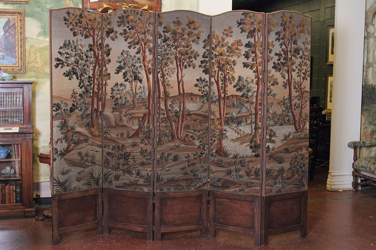 19th Century Tapestry Screen 3