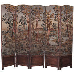 19th Century Tapestry Screen