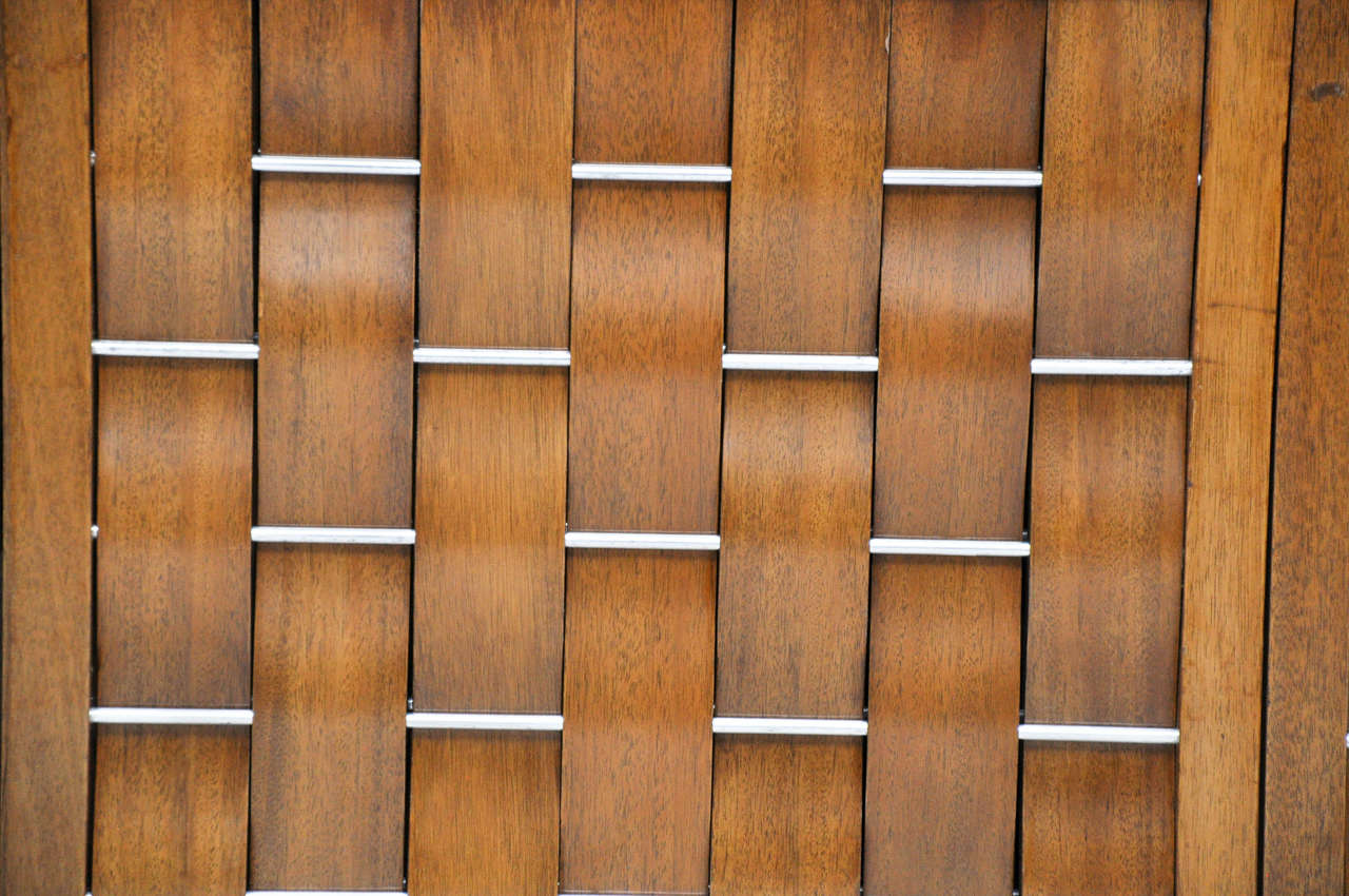 20th Century Dunbar Woven-Front Credenza by Edward Wormley