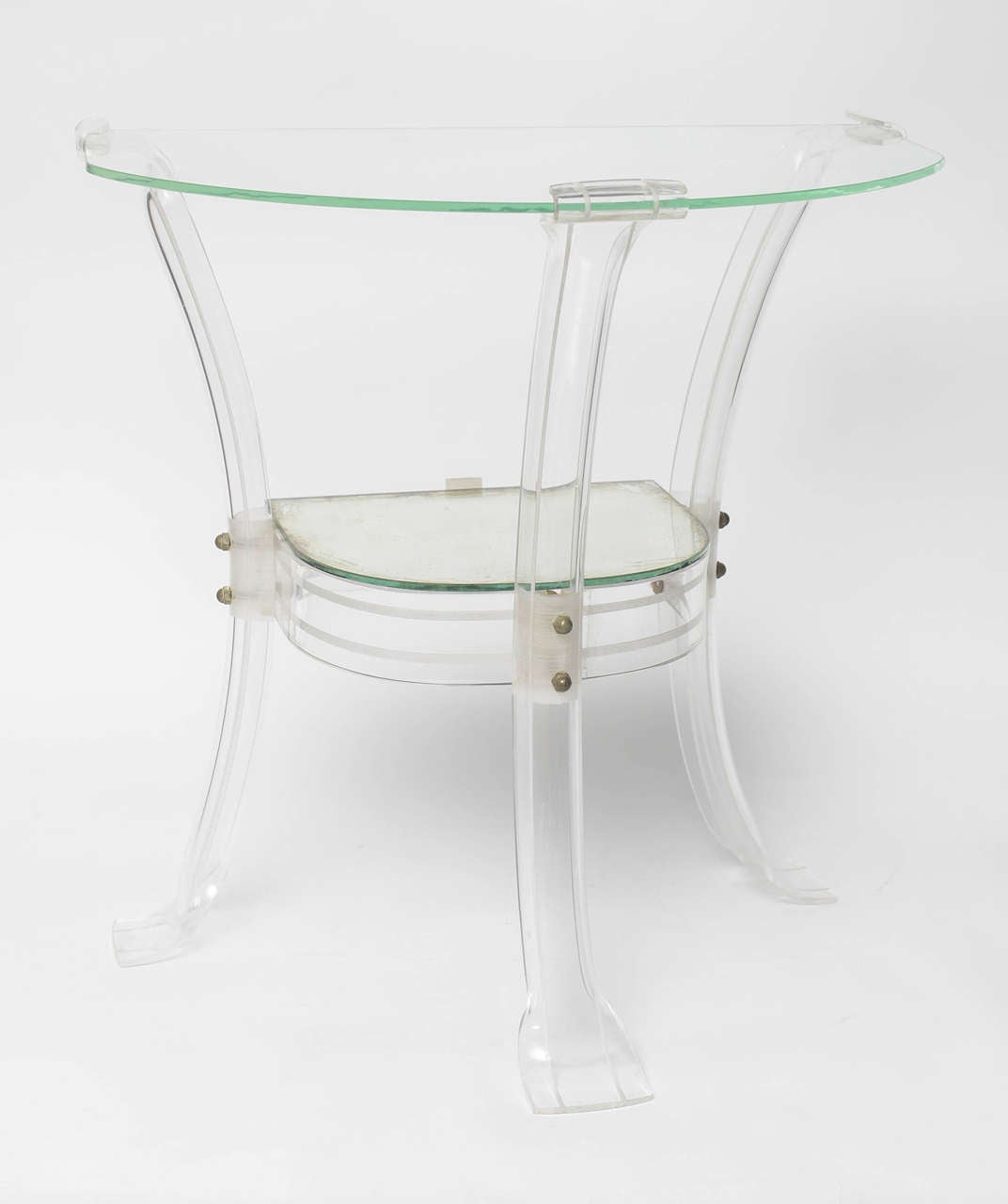 Entrance or Hallway Lucite Table, Midcentury
