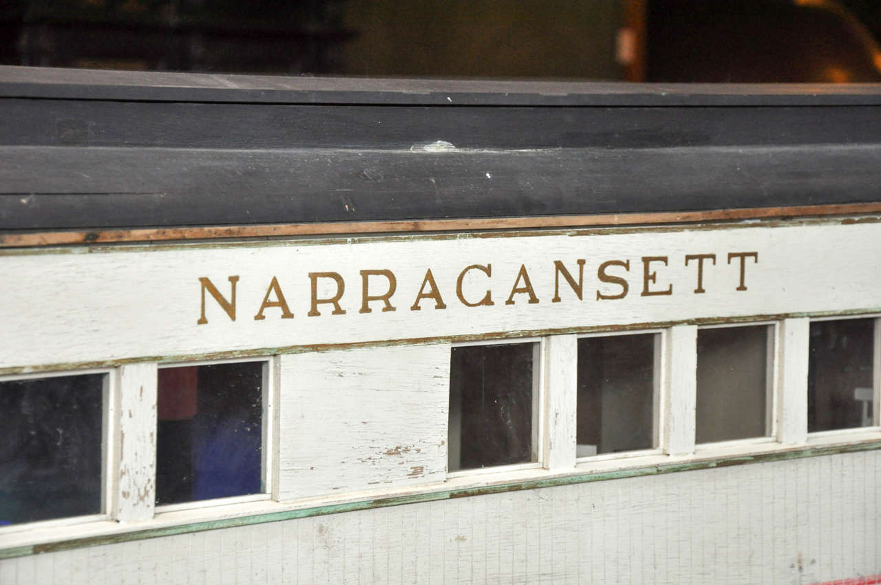 Folk Art Narragansett Pier Railroad Scale Train Model
