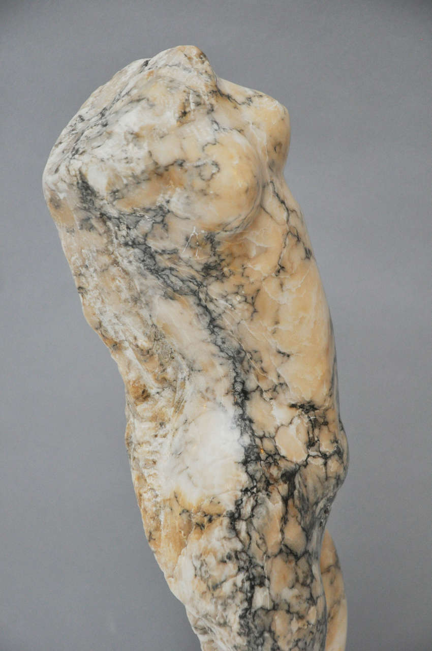 Italian Abstract Marble Torso Sculpture For Sale 2