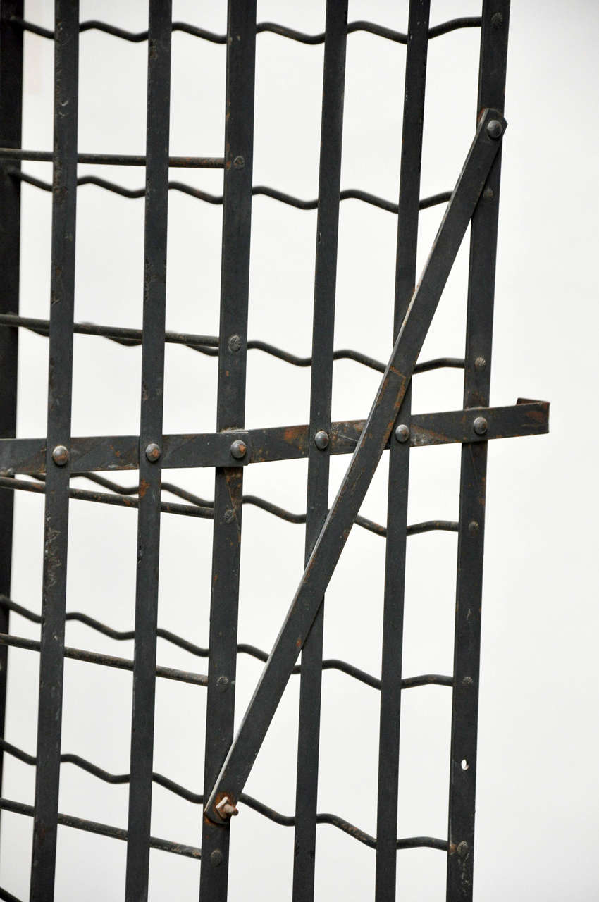 French Iron Wine Cage or Wine Safe, Rigidix Déposé,  France, 1930