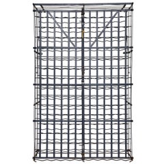 Iron Wine Cage or Wine Safe, Rigidix Déposé, France, 1930