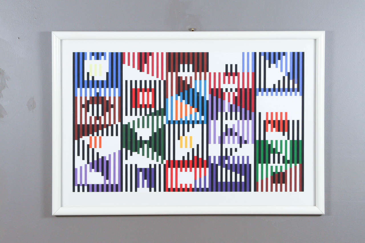 Signed agamograph by Yaacov Agam.