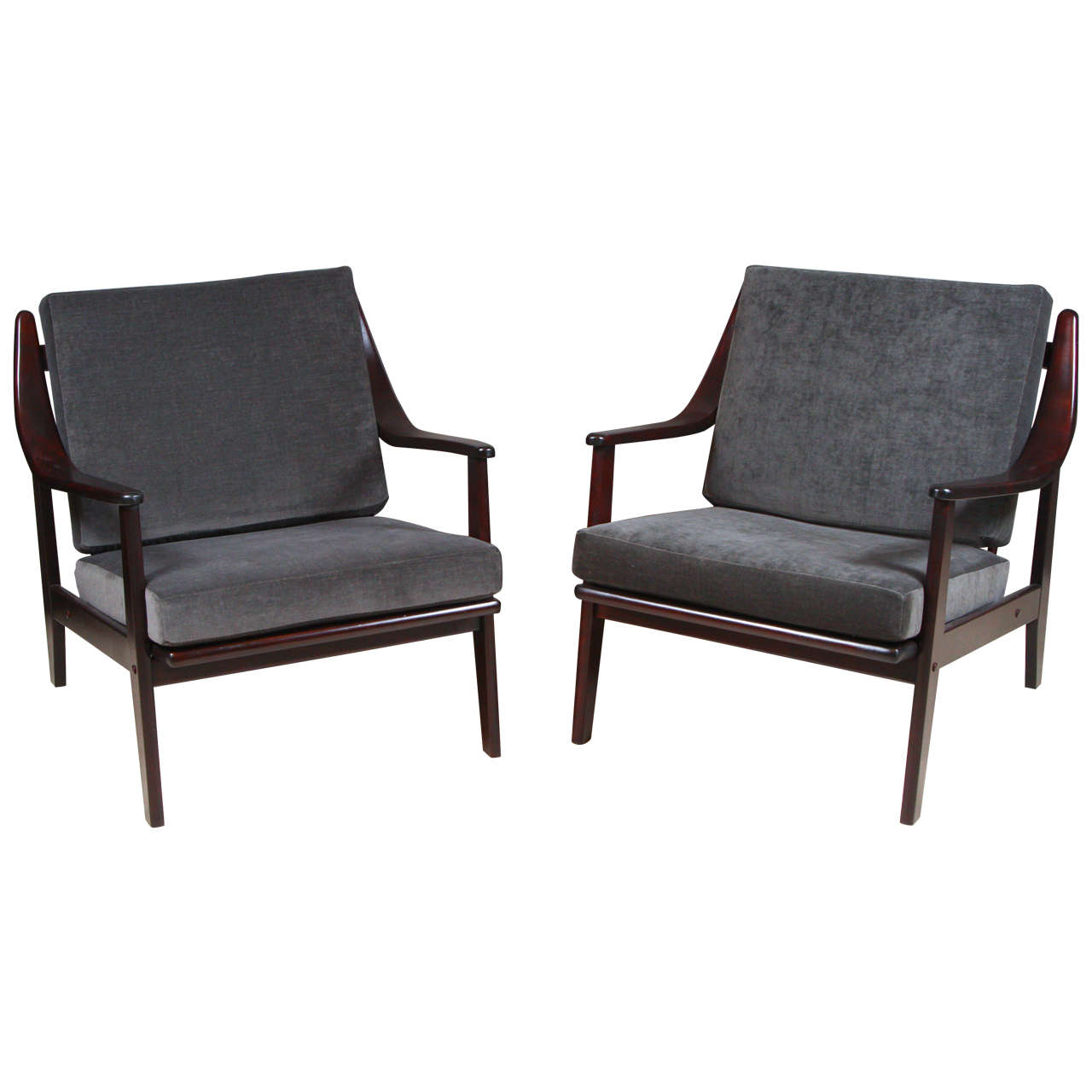 Pair of Spindle Backed Armchairs by Italian Designer Paolo Buffa