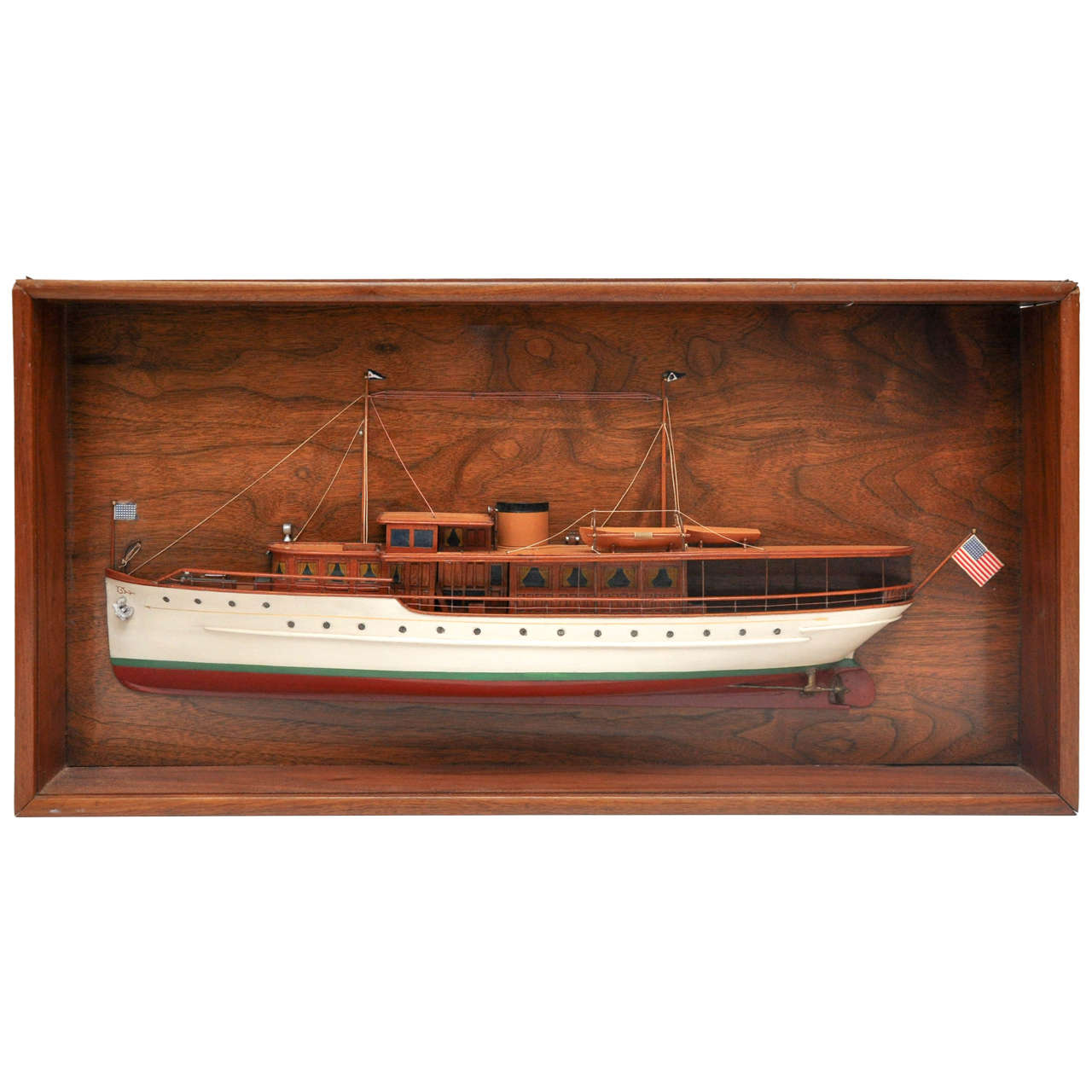American Cased Builder
s Half Hull Model of Motor Yacht, circa 1926